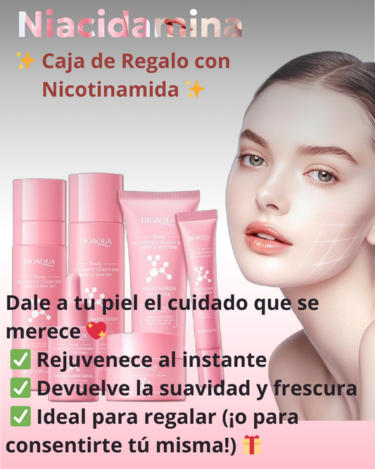 KIT NICOTINAMIDA BIOAQUA 6 PASOS||CAJA DE LUJO